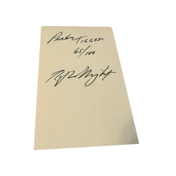 R John Wright Winnie The Pooh Pocket / Party Tigger Signed 65/100 Rare Subset - Picture 3 of 4